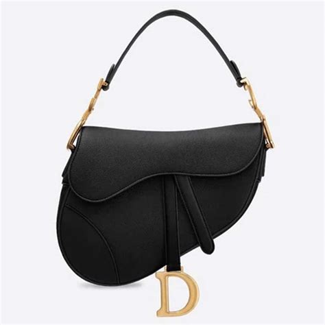 saddle bag dior black